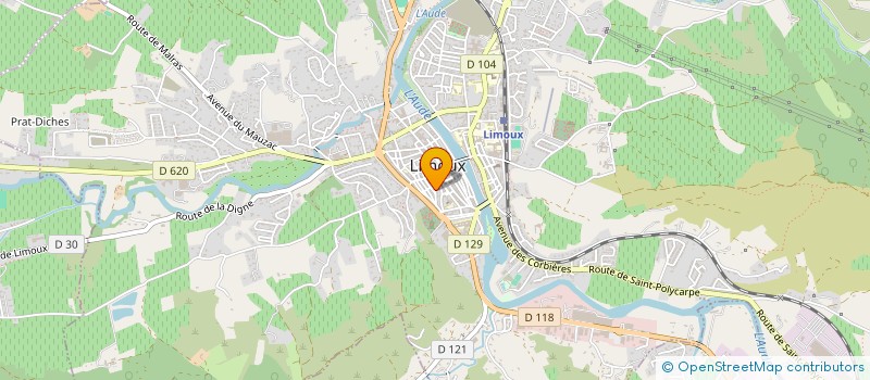 localisation de l'entreprise MADAME JOHANNA DINSDALE  LIMOUX