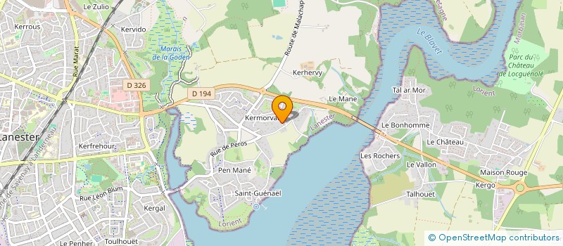 localisation de l'entreprise MADAME JOHANNA ELEOUET  LANESTER