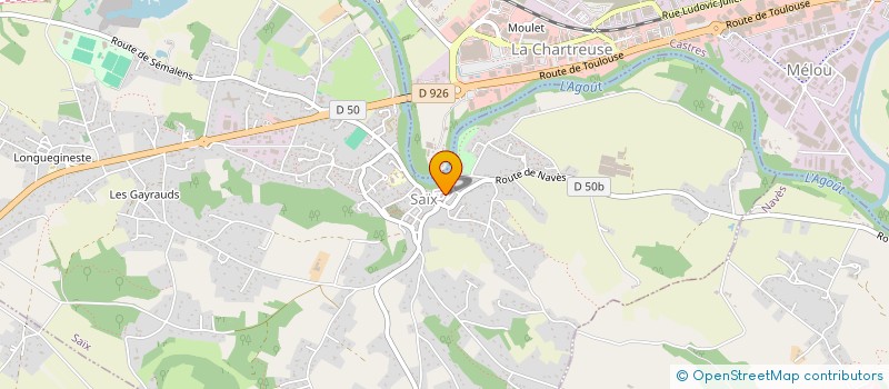 localisation de l'entreprise MADAME JOHANNA ENJALBAL  SAIX