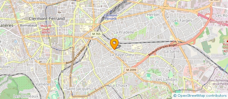 localisation de l'entreprise MADAME JOHANNA EYMIN  CLERMONT-FERRAND