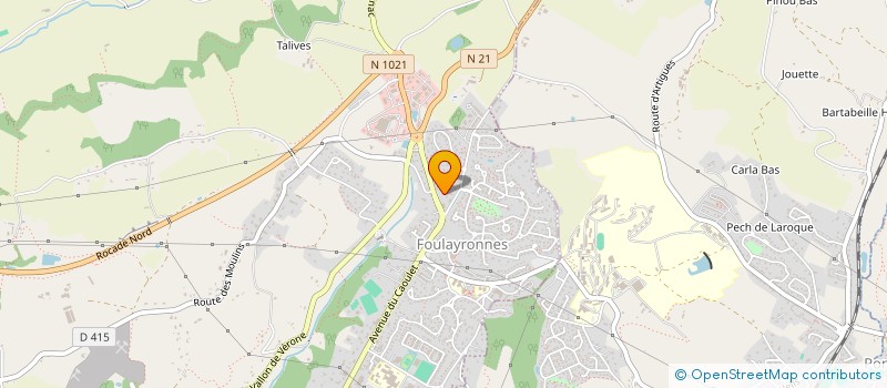 localisation de l'entreprise MADAME JOHANNA FEDULLO  FOULAYRONNES