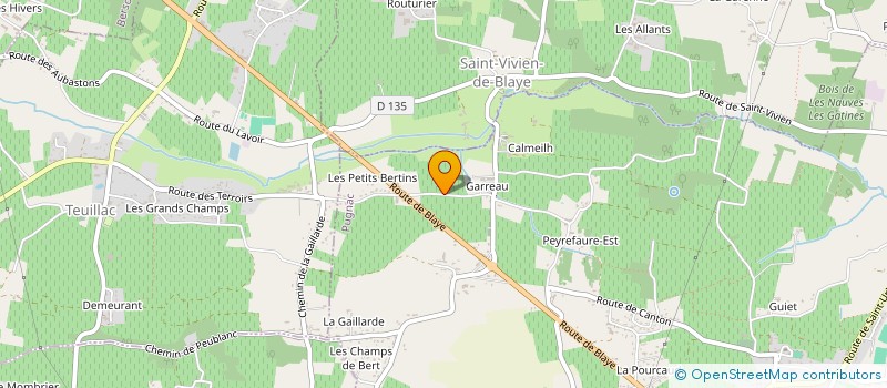 localisation de l'entreprise MADAME JOHANNA FRENAUD  PUGNAC