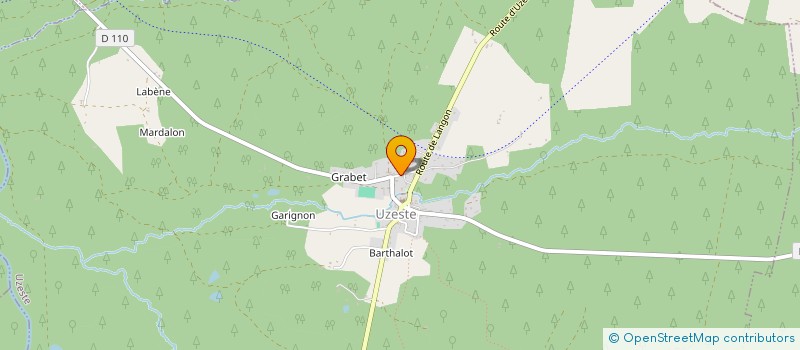 localisation de l'entreprise MADAME JOHANNA GARRIGUES  UZESTE