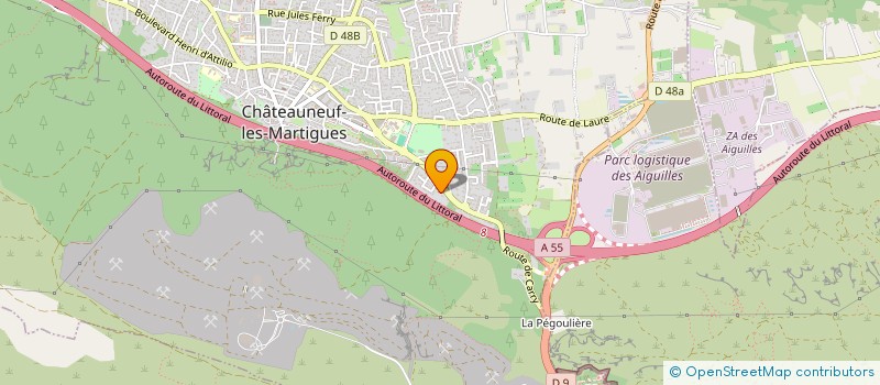 localisation de l'entreprise MADAME JOHANNA GATTO  CHATEAUNEUF-LES-MARTIGUES