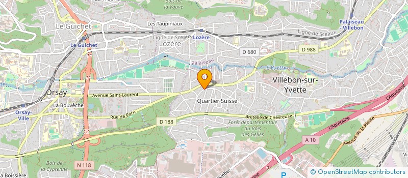 localisation de l'entreprise MADAME JOHANNA GERMAIN  VILLEBON-SUR-YVETTE