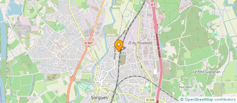 localisation de l'entreprise MADAME JOHANNA GODARD  SORGUES