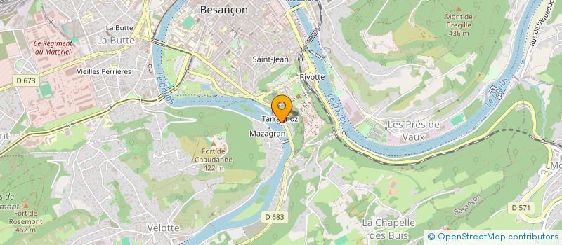 localisation de l'entreprise MADAME JOHANNA GRANDGIRARD à BESANCON