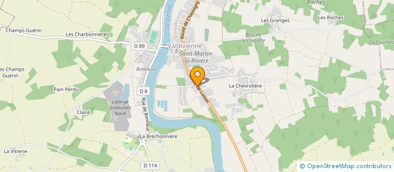 localisation de l'entreprise MADAME JOHANNA GRAVIER  VALDIVIENNE