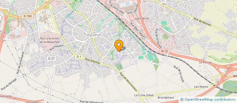 localisation de l'entreprise MADAME JOHANNA GUEGAN à TREGUEUX