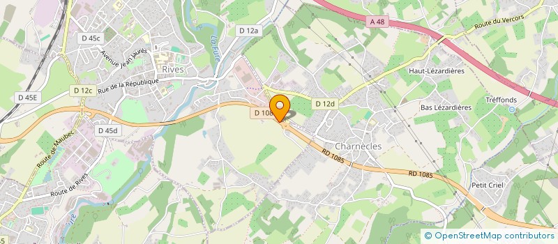 localisation de l'entreprise MADAME JOHANNA GUILLOUD-BATAILLE  RIVES