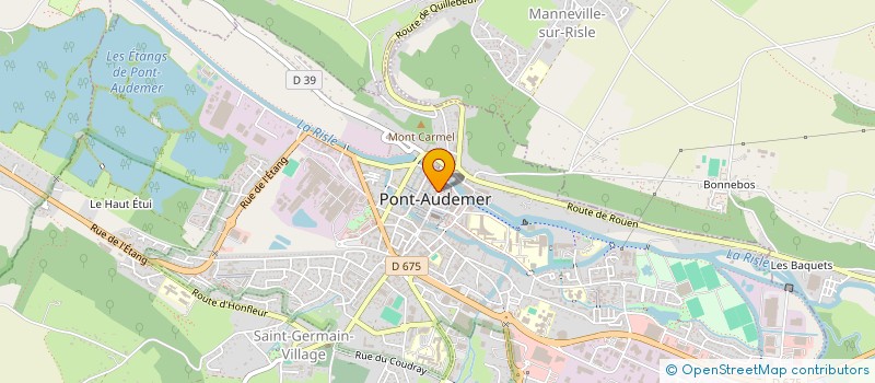 localisation de l'entreprise MADAME JOHANNA KHELIFI  PONT-AUDEMER