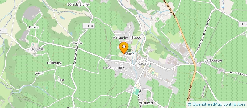 localisation de l'entreprise MADAME JOHANNA LAGONNELLE  RAUZAN