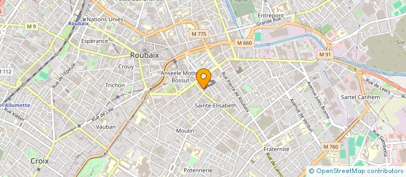 localisation de l'entreprise MADAME JOHANNA LEDUC à ROUBAIX