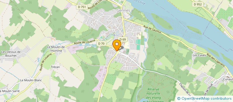 localisation de l'entreprise MADAME JOHANNA LEDUC  GENNES-VAL-DE-LOIRE