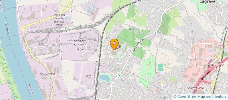 localisation de l'entreprise MADAME JOHANNA LESPIAU  BASSENS