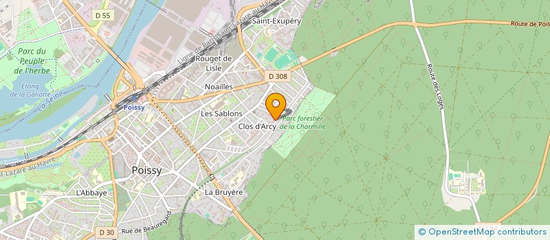 localisation de l'entreprise MADAME JOHANNA LEVY  POISSY