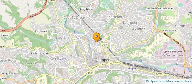 localisation de l'entreprise MADAME JOHANNA MASSIOU  QUIMPER