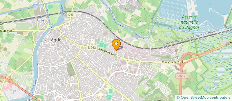 localisation de l'entreprise MADAME JOHANNA MATHIEU  AGDE