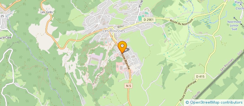 localisation de l'entreprise MADAME JOHANNA MERGOLA  LES ROUSSES