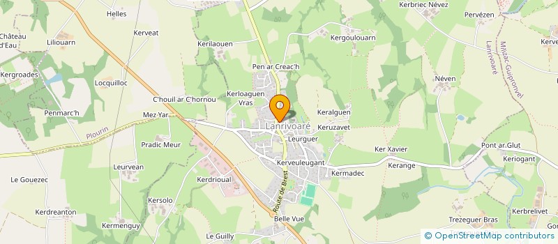 localisation de l'entreprise MADAME JOHANNA MERIENNE  LANRIVOARE