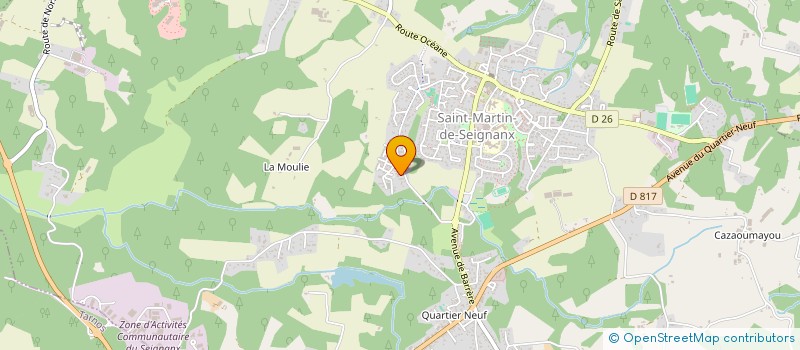 localisation de l'entreprise MADAME JOHANNA MERINO  SAINT-MARTIN-DE-SEIGNANX