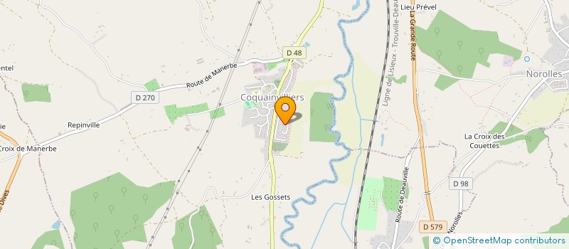 localisation de l'entreprise MADAME JOHANNA NODARI  COQUAINVILLIERS