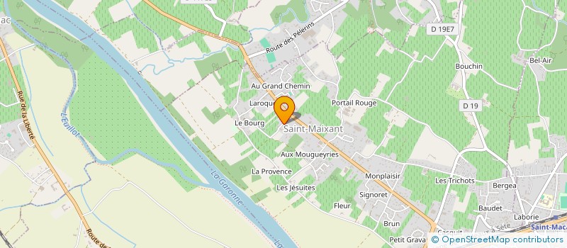 localisation de l'entreprise MADAME JOHANNA PARINET  LEOGNAN