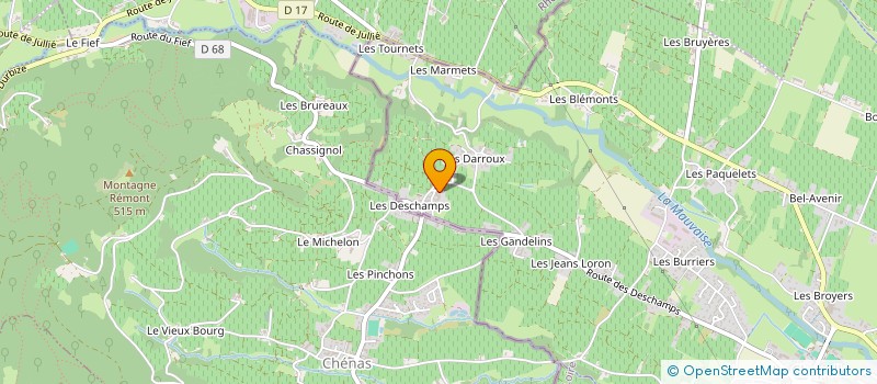 localisation de l'entreprise MADAME JOHANNA PELLOUX  LA CHAPELLE-DE-GUINCHAY