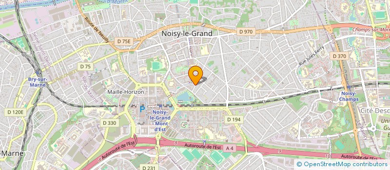 localisation de l'entreprise MADAME JOHANNA PILUSO  NOISY-LE-GRAND