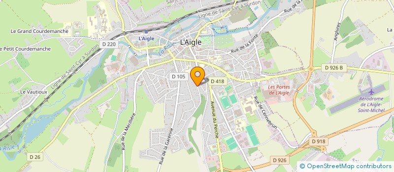 localisation de l'entreprise MADAME JOHANNA POTIER à L'AIGLE