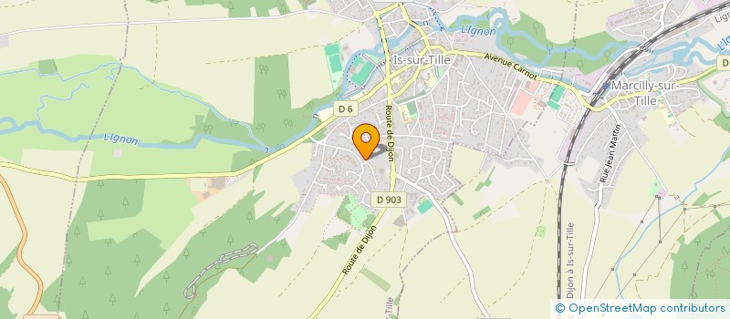 localisation de l'entreprise MADAME JOHANNA QUILLIN à IS-SUR-TILLE