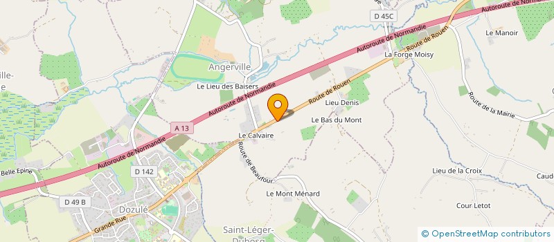 localisation de l'entreprise MADAME JOHANNA RAOULT à ANGERVILLE
