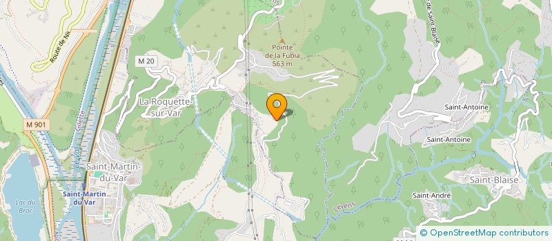 localisation de l'entreprise MADAME JOHANNA REYGONDAUD  LA ROQUETTE-SUR-VAR