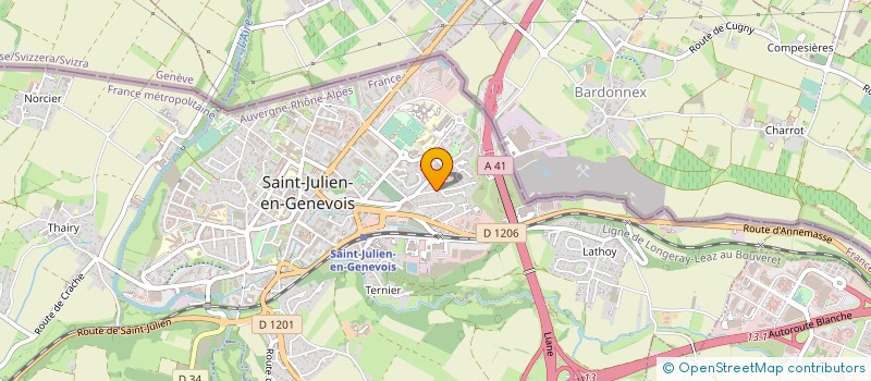 localisation de l'entreprise MADAME JOHANNA RIITTA RANTANEN  SAINT-JULIEN-EN-GENEVOIS