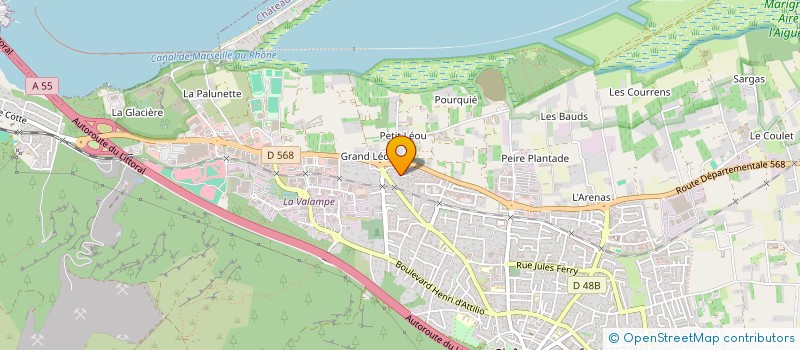 localisation de l'entreprise MADAME JOHANNA RIQUELME  CHATEAUNEUF-LES-MARTIGUES