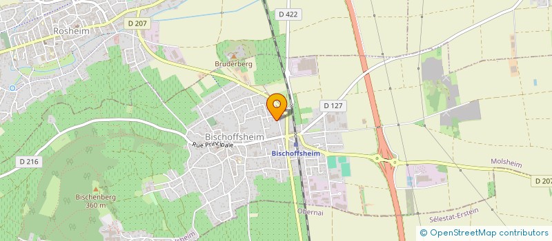 localisation de l'entreprise MADAME JOHANNA SCHWACH à BISCHOFFSHEIM