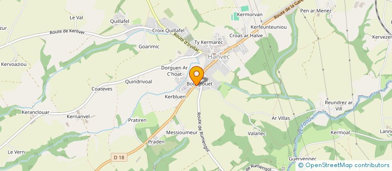 localisation de l'entreprise MADAME JOHANNA SIMONNEAUX  HANVEC