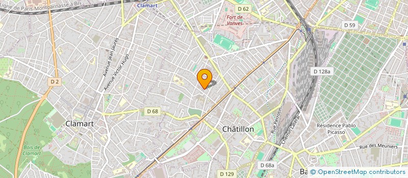 localisation de l'entreprise MADAME JOHANNA TEBOUL  CHATILLON