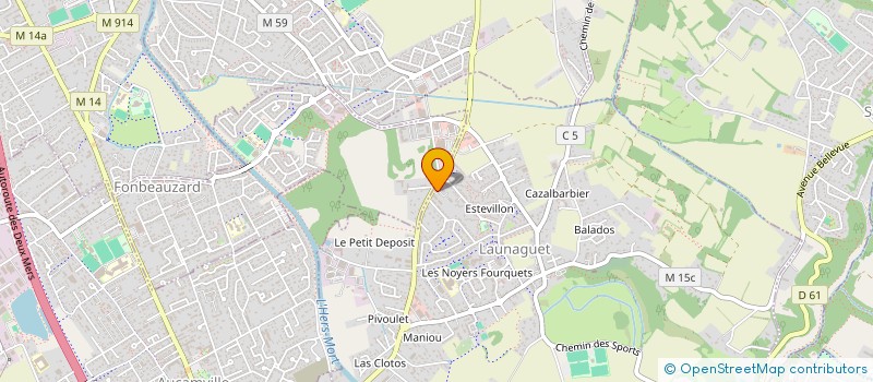 localisation de l'entreprise MADAME JOHANNA TORDJMAN  LAUNAGUET