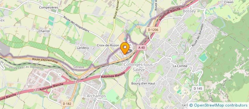 localisation de l'entreprise MADAME JOHANNA VACCARO  COLLONGES-SOUS-SALEVE