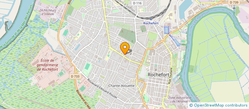 localisation de l'entreprise MADAME JOHANNA VAURY  ROCHEFORT