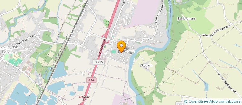 localisation de l'entreprise MADAME JOHANNA VEYRAC  LE FAUGA