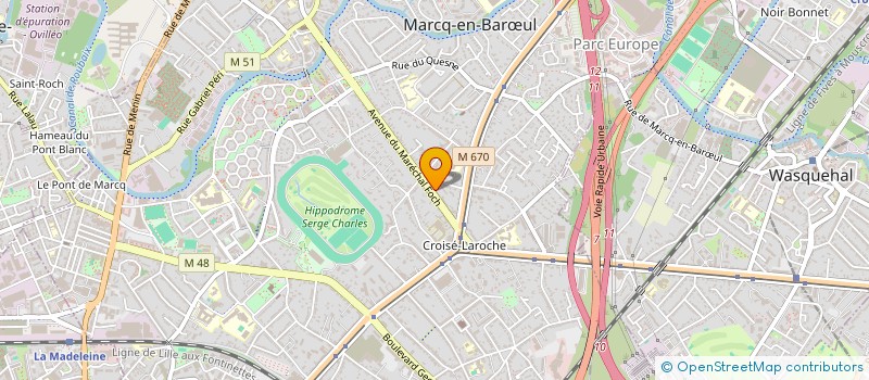 localisation de l'entreprise MADAME JOHANNA VIGIER à MARCQ-EN-BARŒUL