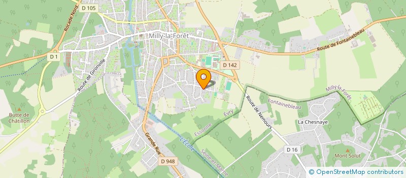 localisation de l'entreprise MADAME JOHANNE BEAUJARD à MILLY-LA-FORET
