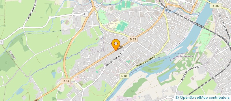 localisation de l'entreprise MADAME JOHANNE BLANC à ROANNE