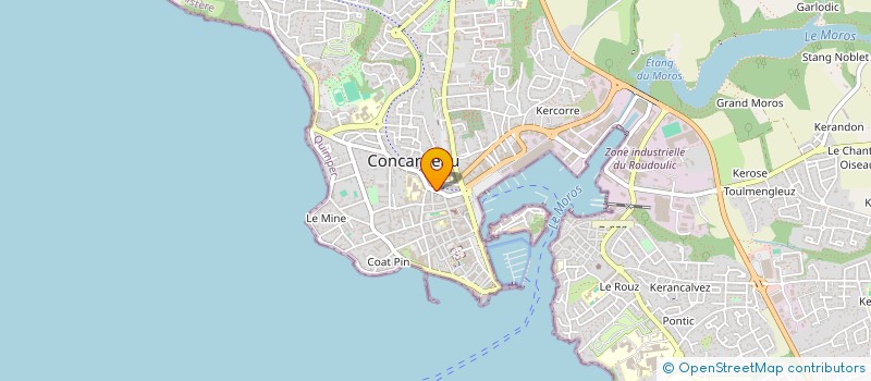 localisation de l'entreprise MADAME JOHANNE BOUVIER à CONCARNEAU