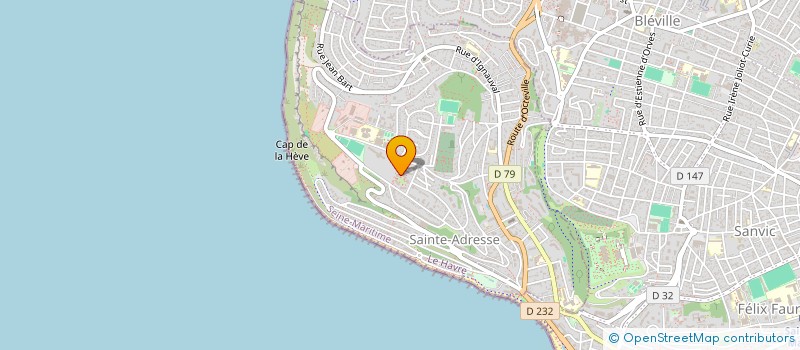 localisation de l'entreprise MADAME JOHANNE DUCATEL  SAINTE-ADRESSE