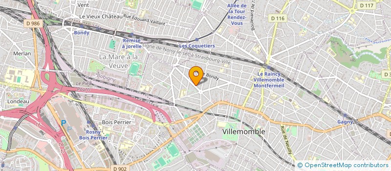 localisation de l'entreprise MADAME JOHANNE FAVRE ENGEL  VILLEMOMBLE