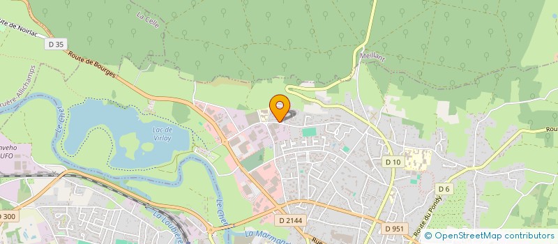 localisation de l'entreprise MADAME JOHANNE FEVRE  SAINT-AMAND-MONTROND