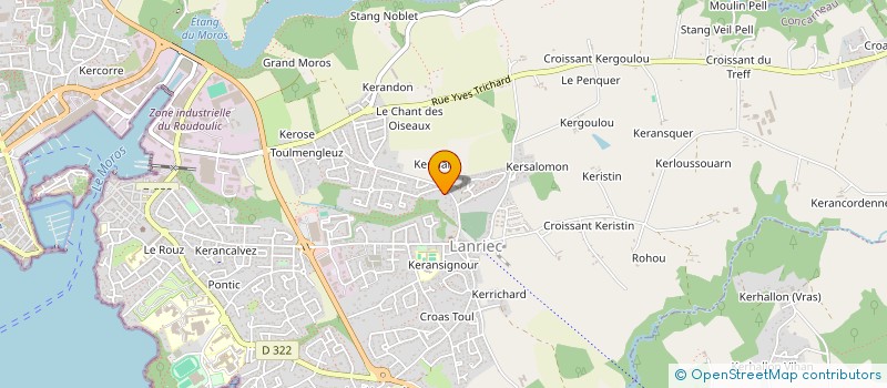 localisation de l'entreprise MADAME JOHANNE GICQUEL  CONCARNEAU